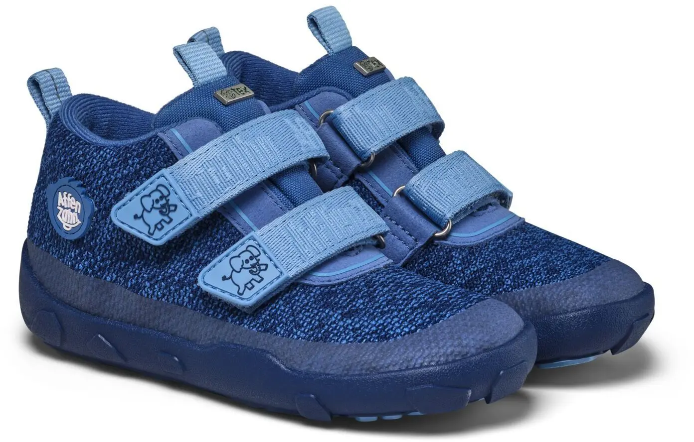 Dětské barefoot kotníkové boty Affenzahn Low Boot Knit Happy - Elephant 34