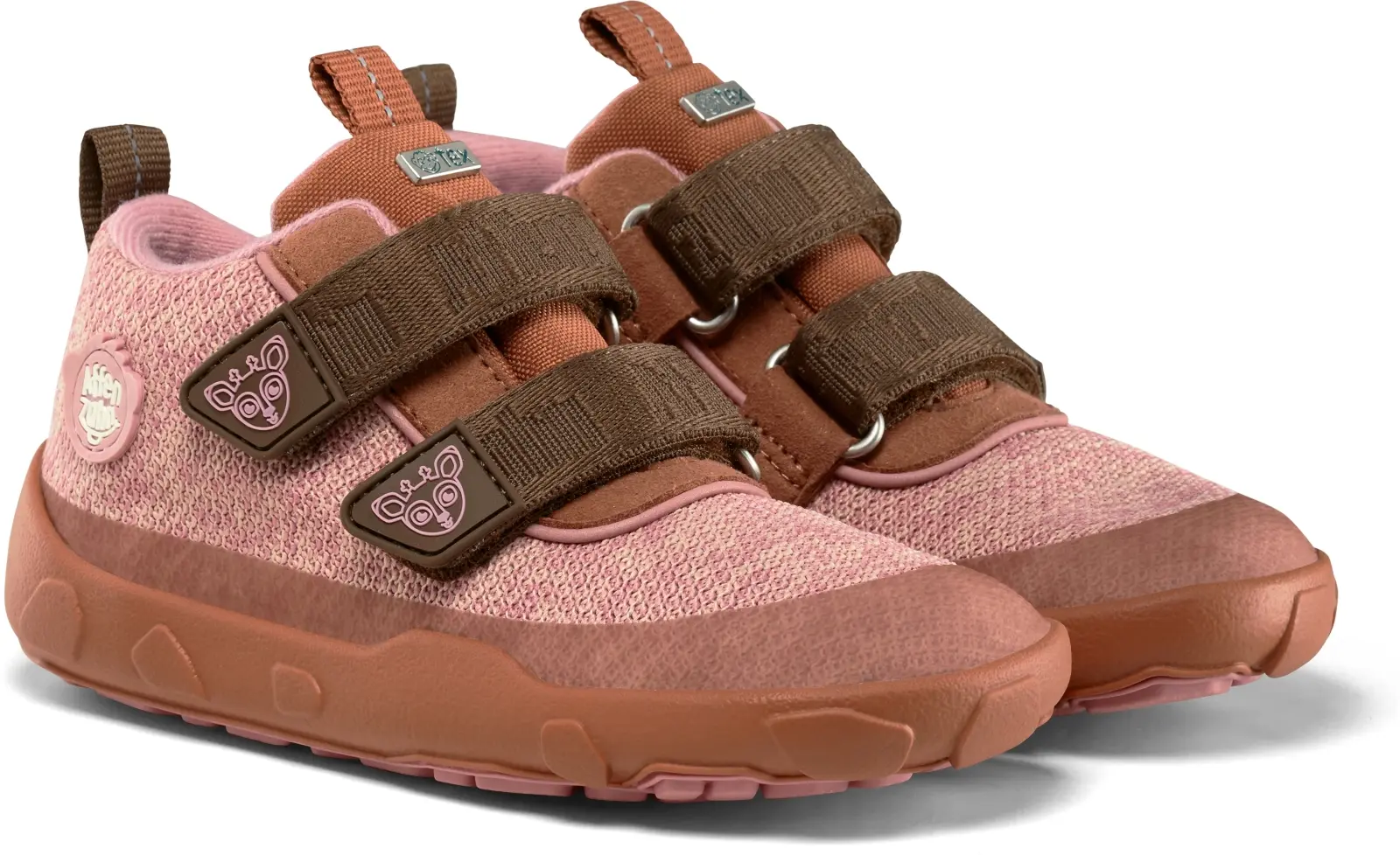 Dětské barefoot kotníkové boty Affenzahn Low Boot Knit Happy - Deer 33