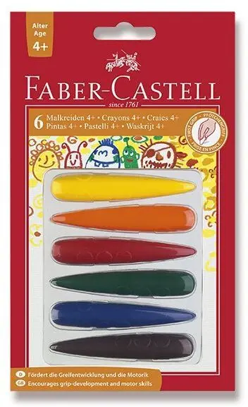 Plastové pastelky Faber-Castell-6 barev