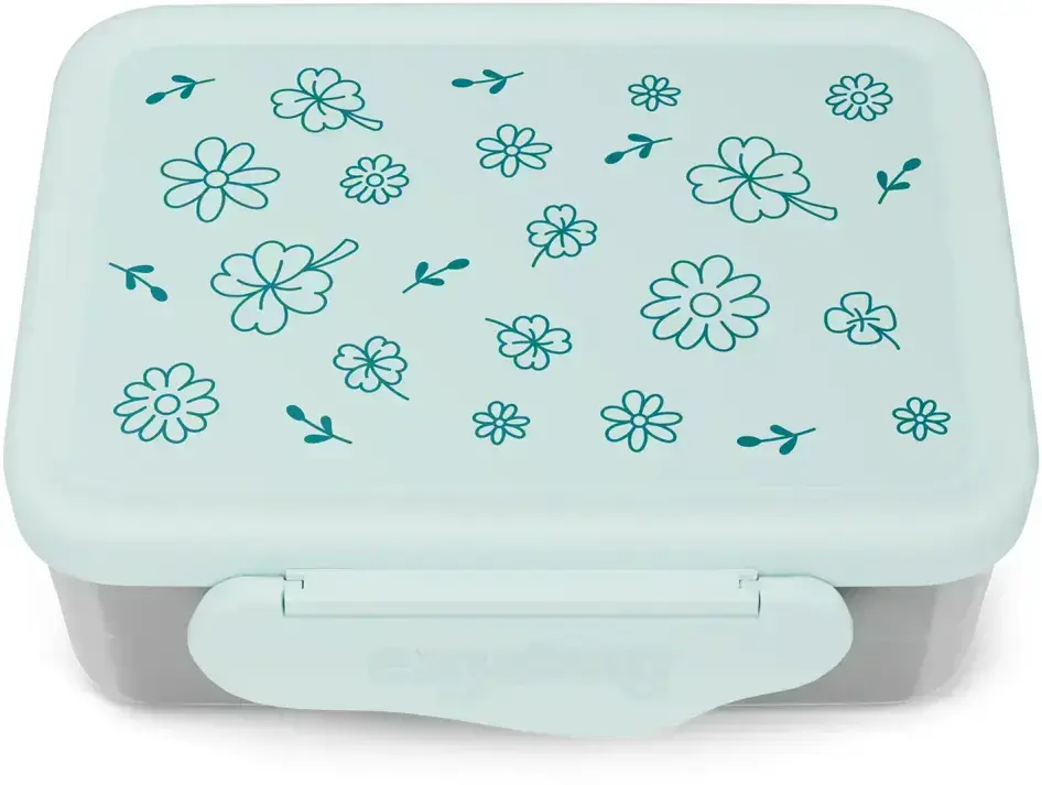 Svačinový box Ergobag Stainless Steel Lunchbox - Flowers uni