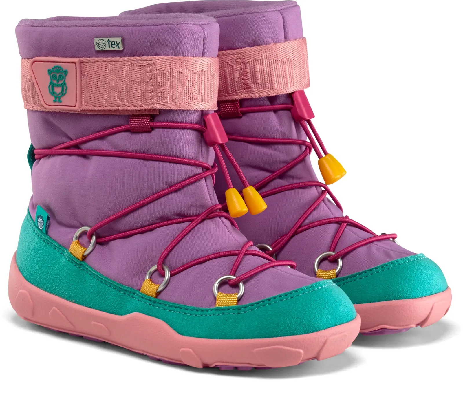 Dětské barefoot sněhule Affenzahn Winter Boot Vegan Snowy - Owl 25