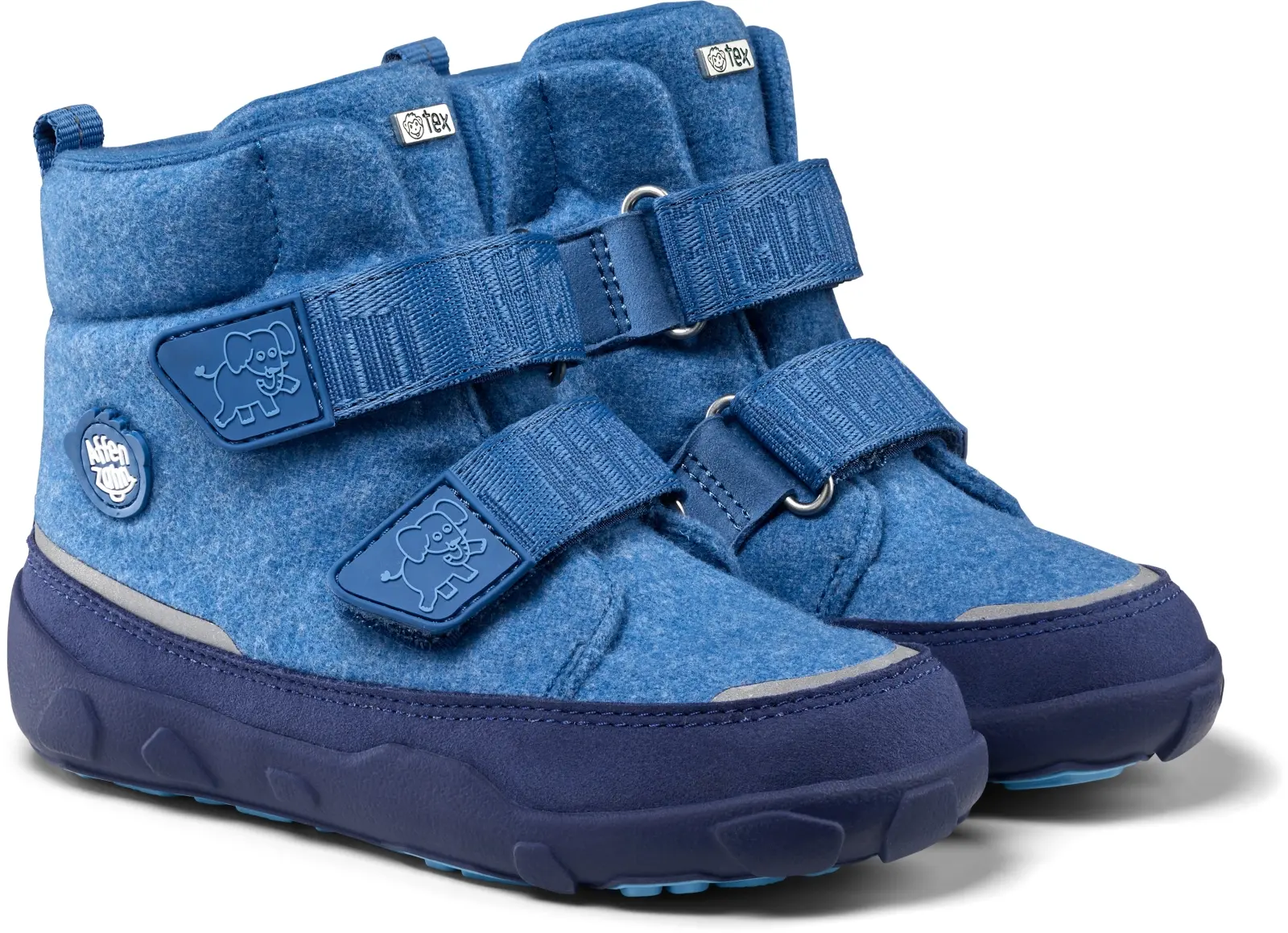 Dětské barefoot zimní boty Affenzahn Winter Boot Wool Comfy - Elephant 27