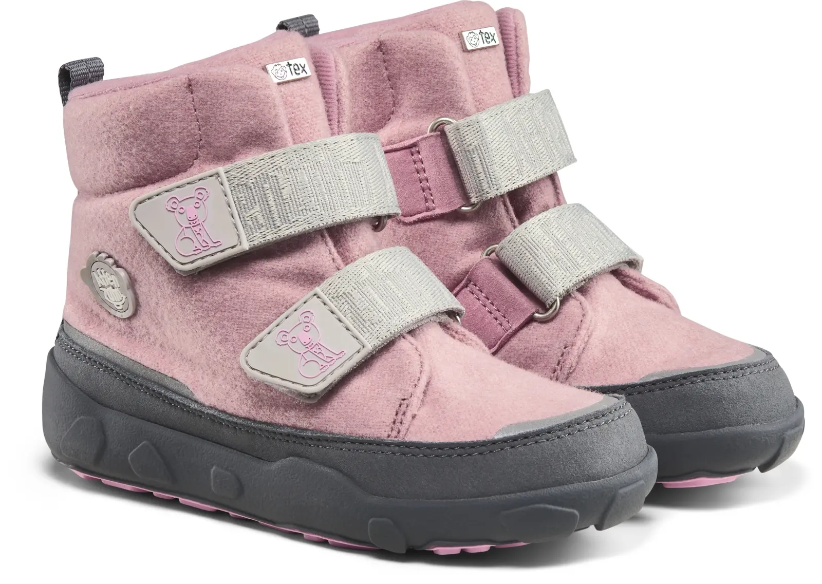 Dětské barefoot boty Affenzahn Mid Boot Wool Comfy Koala 22
