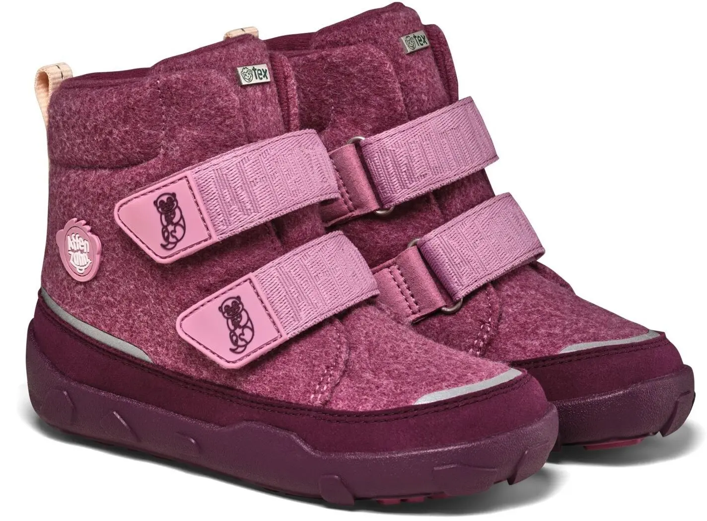 Dětské barefoot zimní boty Affenzahn Winter Boot Wool Comfy - Otter 25