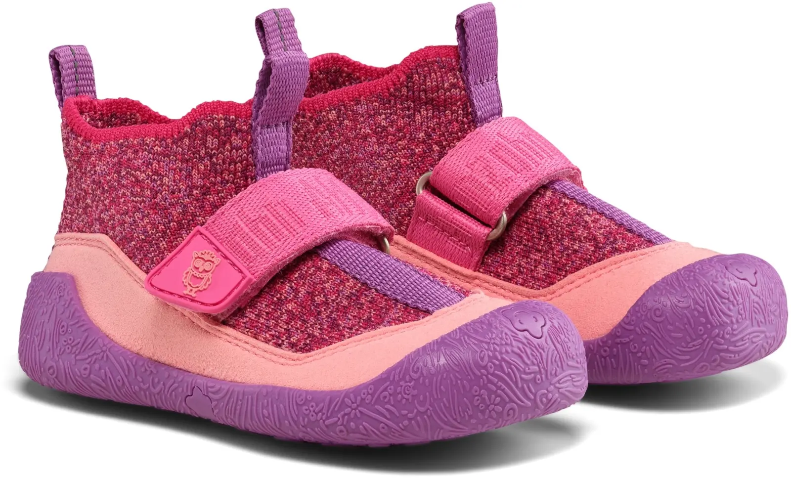 Dětské barefoot boty Affenzahn Prewalker Knit Toddly Owl 20