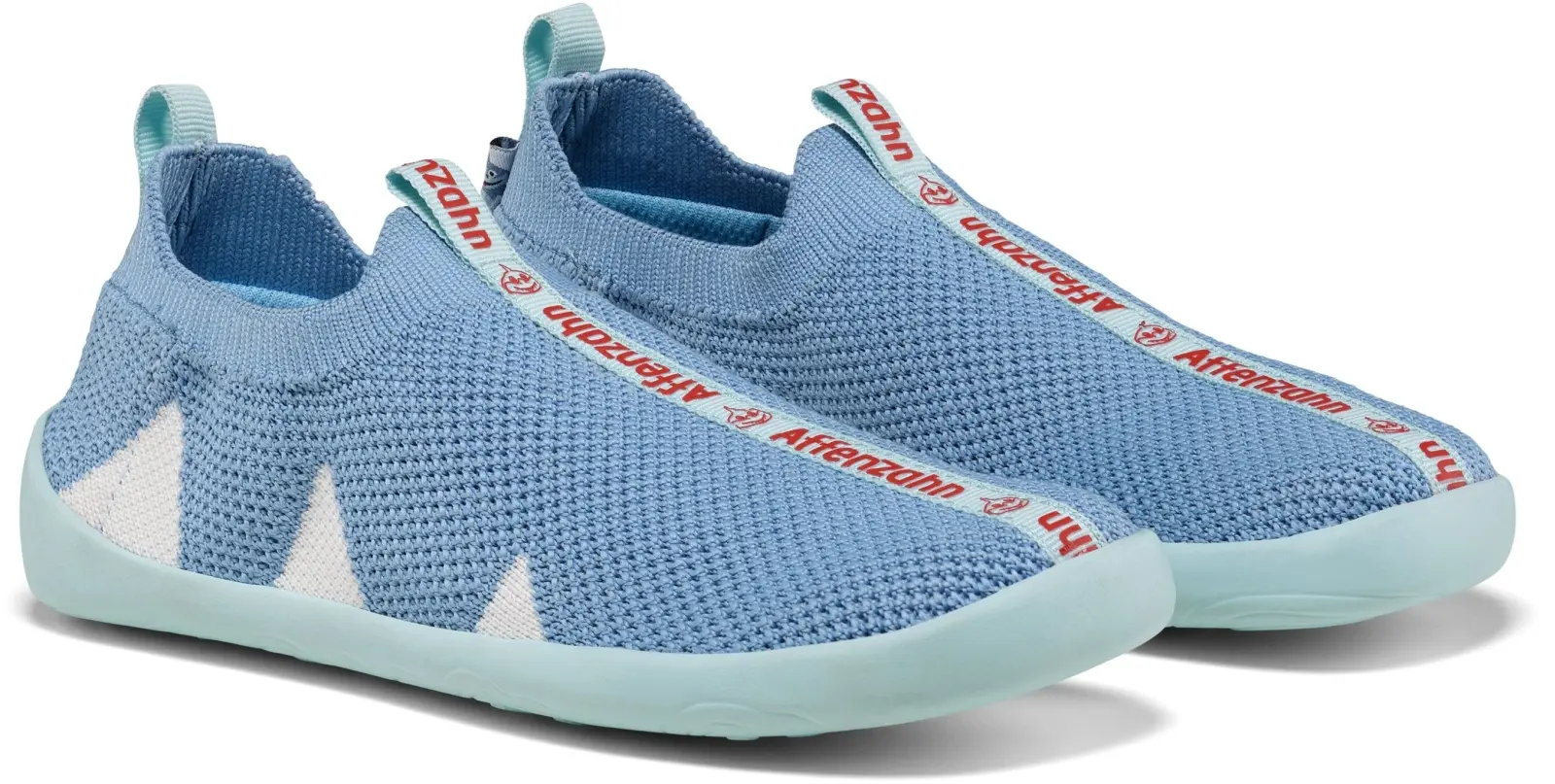 Dětské nazouvací barefoot boty Affenzahn Slipper Knit Flinky - Shark 30