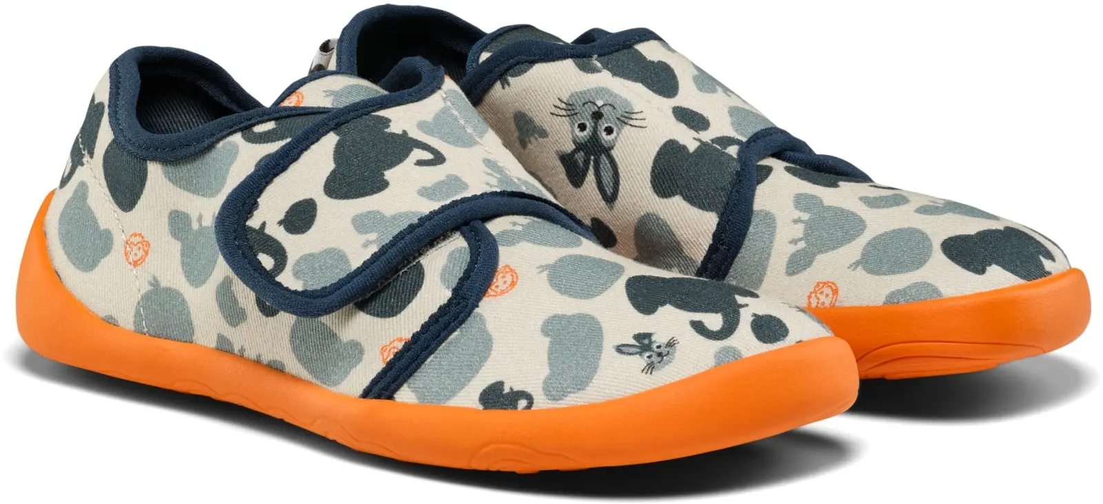 Dětské nazouvací barefoot boty Affenzahn Slipper Cotton Movy - Bunny 27