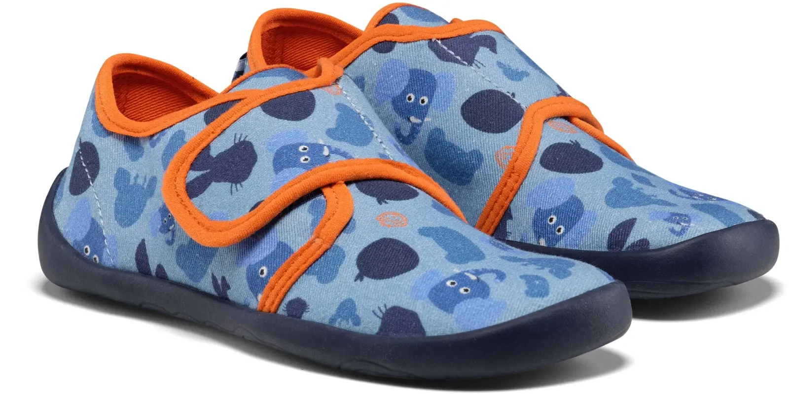 Dětské nazouvací barefoot boty Affenzahn Slipper Cotton Movy Elephant 23