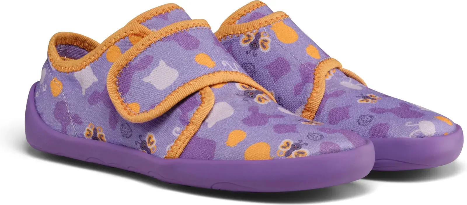 Dětské nazouvací barefoot boty Affenzahn Slipper Cotton Movy - Butterfly 31