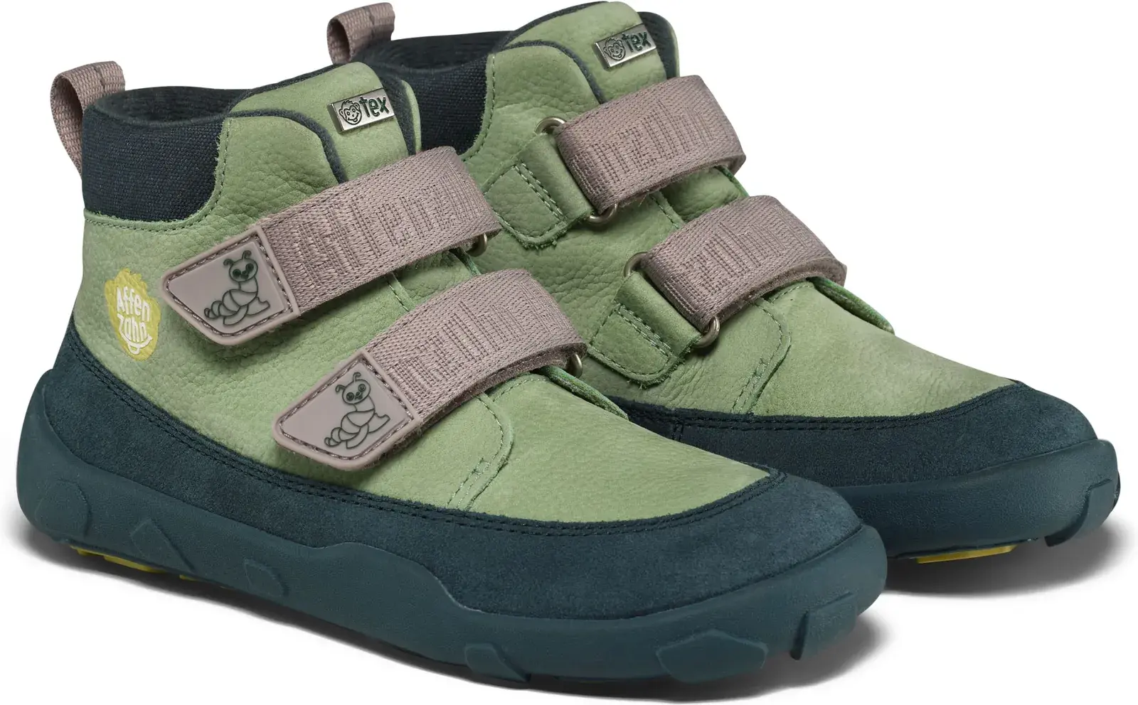 Dětské barefoot kotníkové boty Affenzahn Low Boot Leather Friendy - Caterpillar 23