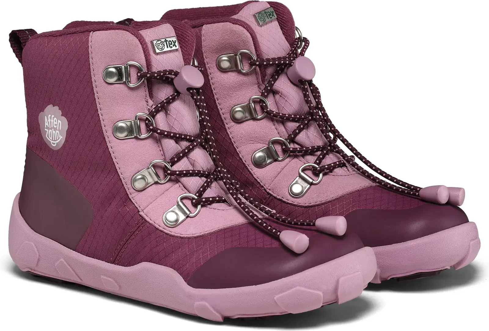 Dětské barefoot zimní boty Affenzahn Mid Boot Vegan Discovy - Otter