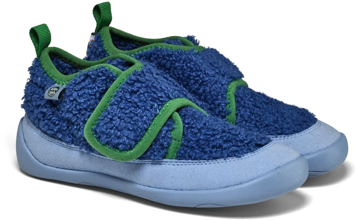 Dětské nazouvací barefoot boty Affenzahn Slipper Vegan Fleecy - Bird of Paradise 27