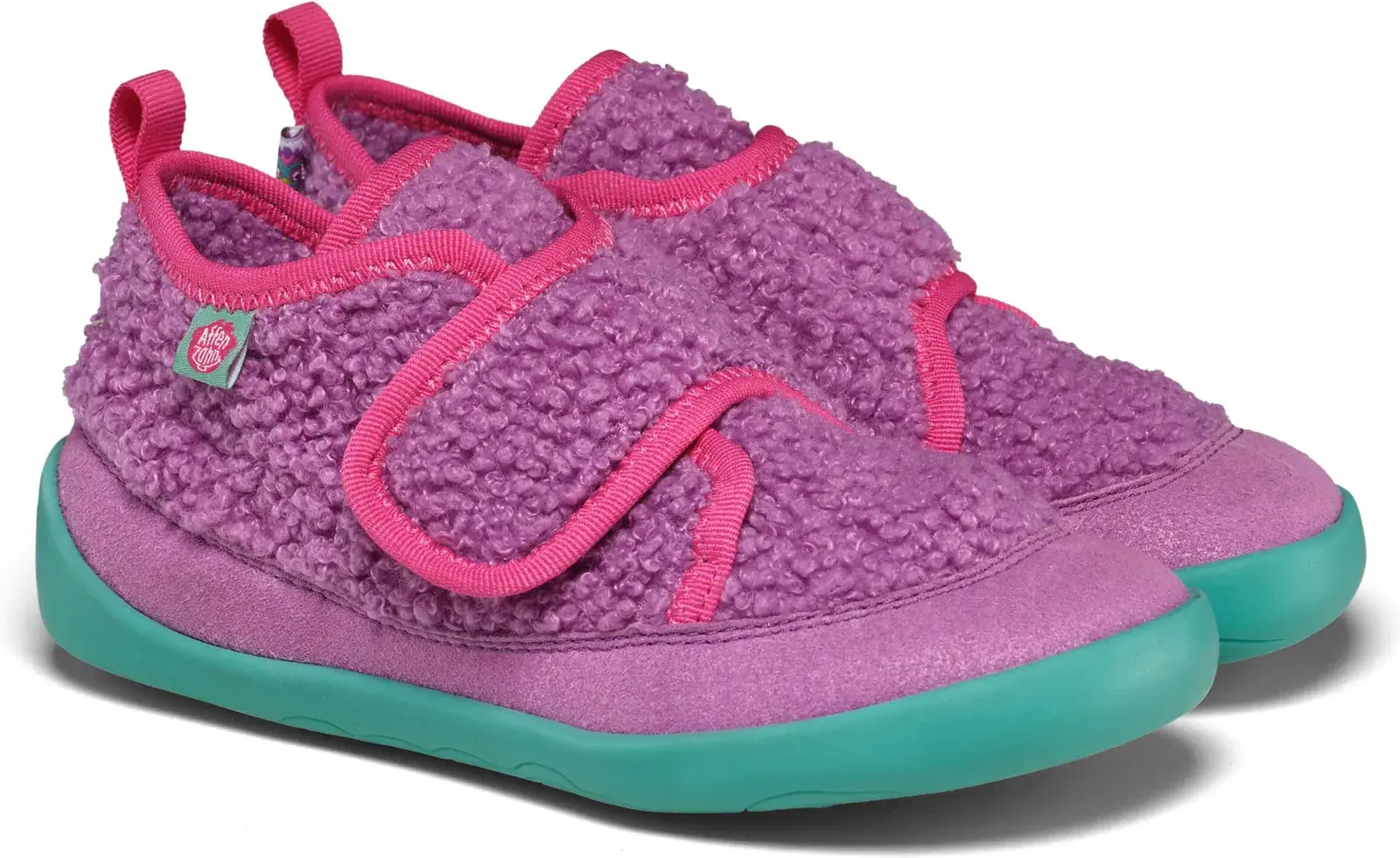 Dětské nazouvací barefoot boty Affenzahn Slipper Vegan Fleecy - Owl 26
