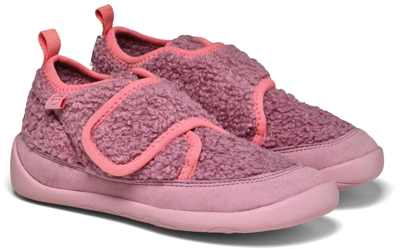 Dětské nazouvací barefoot boty Affenzahn Slipper Vegan Fleecy - Otter 26