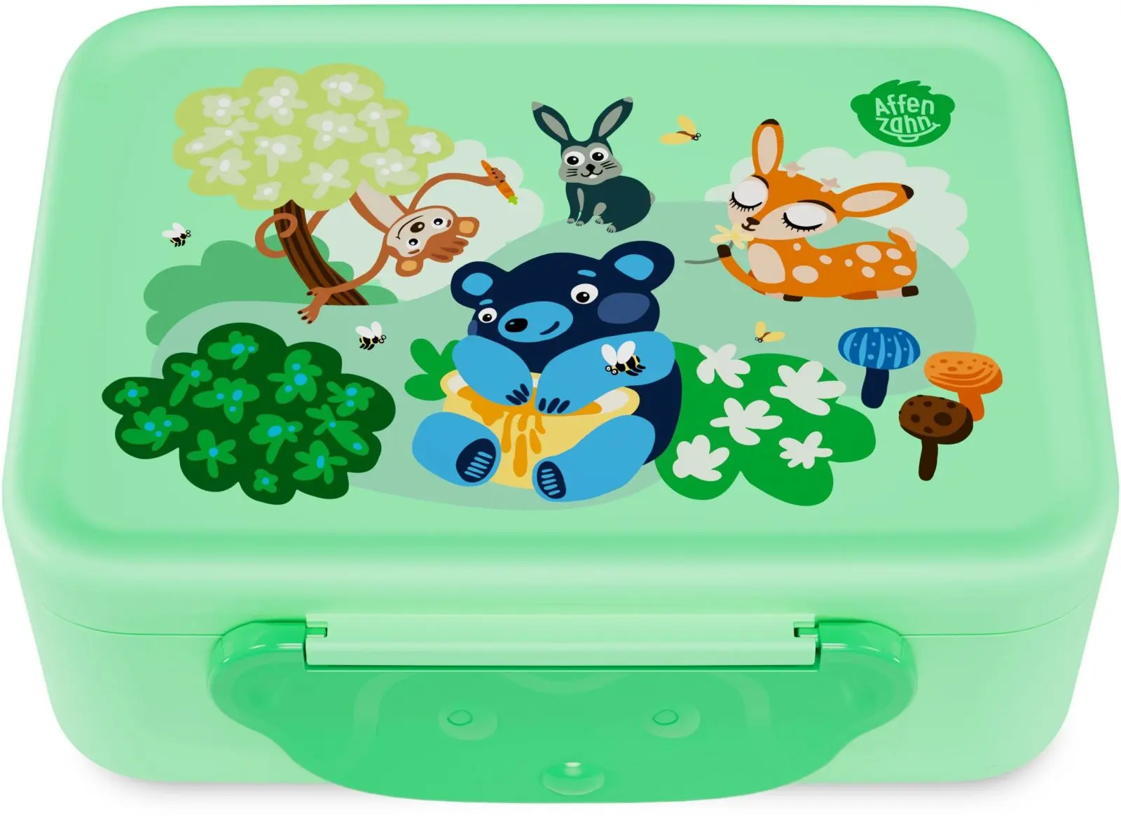 Svačinový box Affenzahn Plastic Lunchbox - Mighty meadow uni