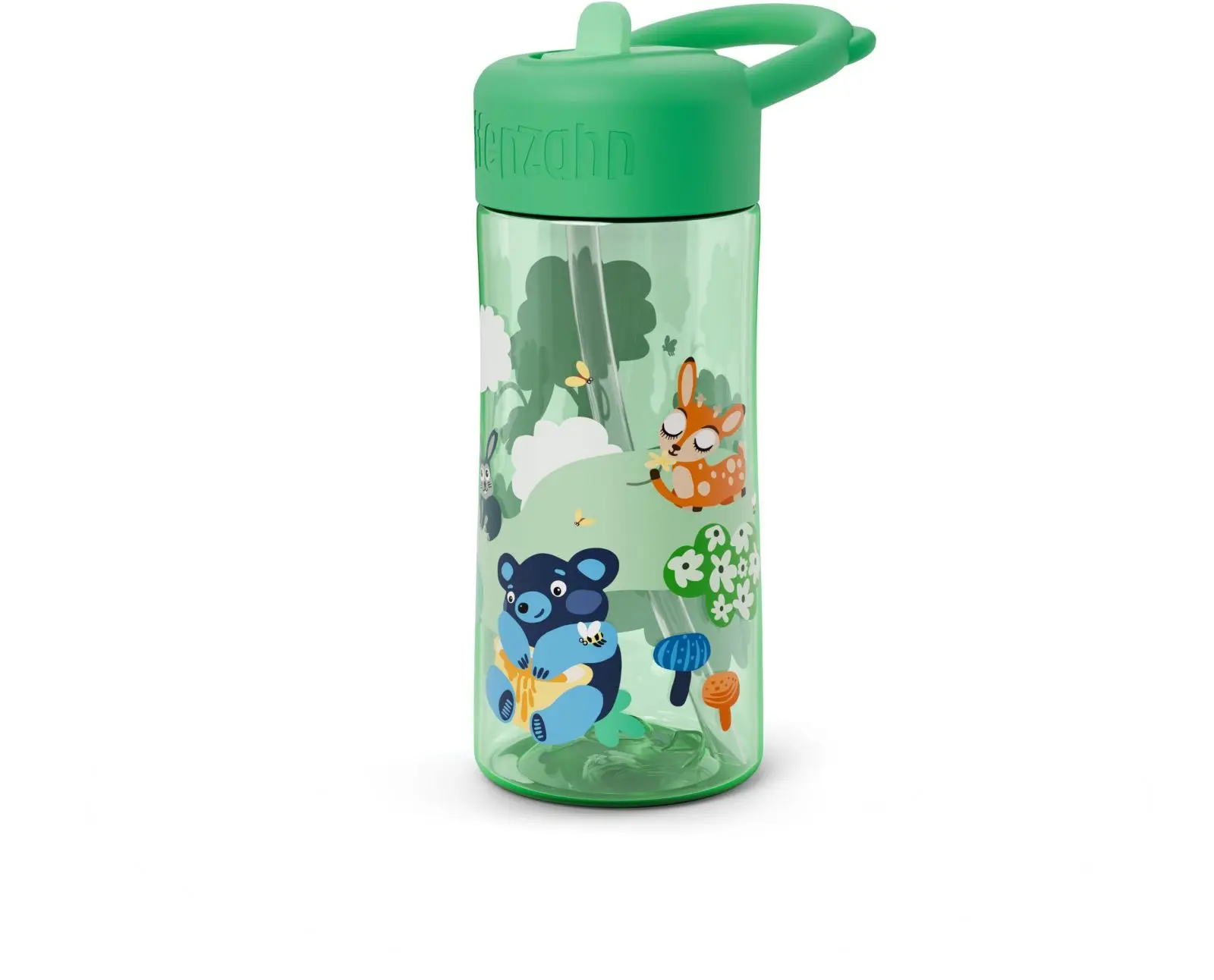 Dětská láhev Affenzahn Plastic Bottle - Mighty meadow uni