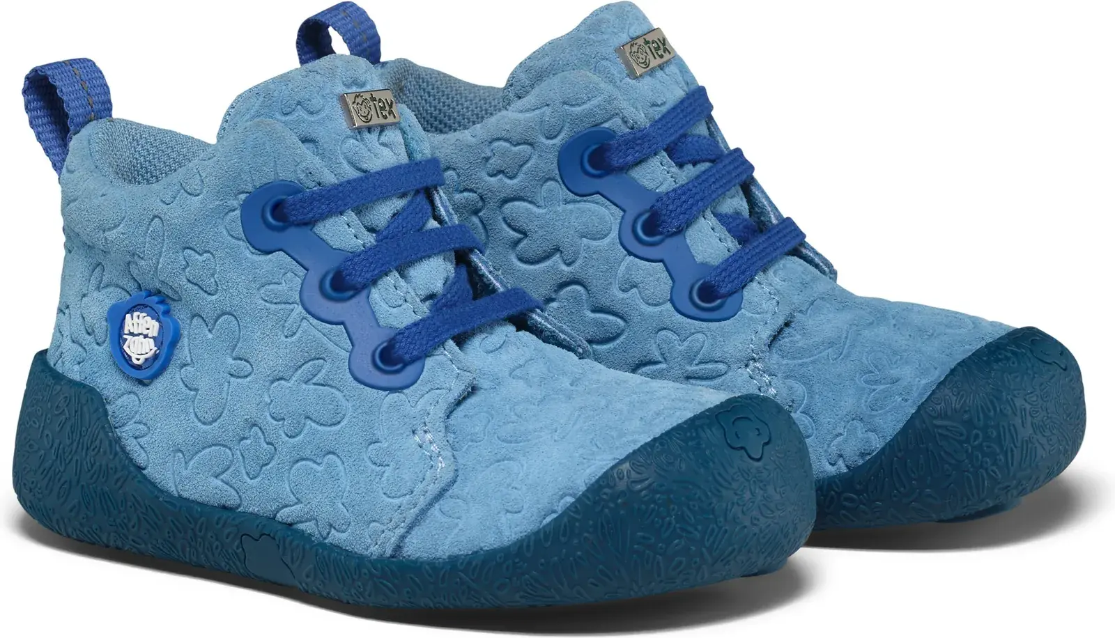Dětské barefoot botičky Affenzahn Prewalker Low Boot Leather Starty - Shark 26