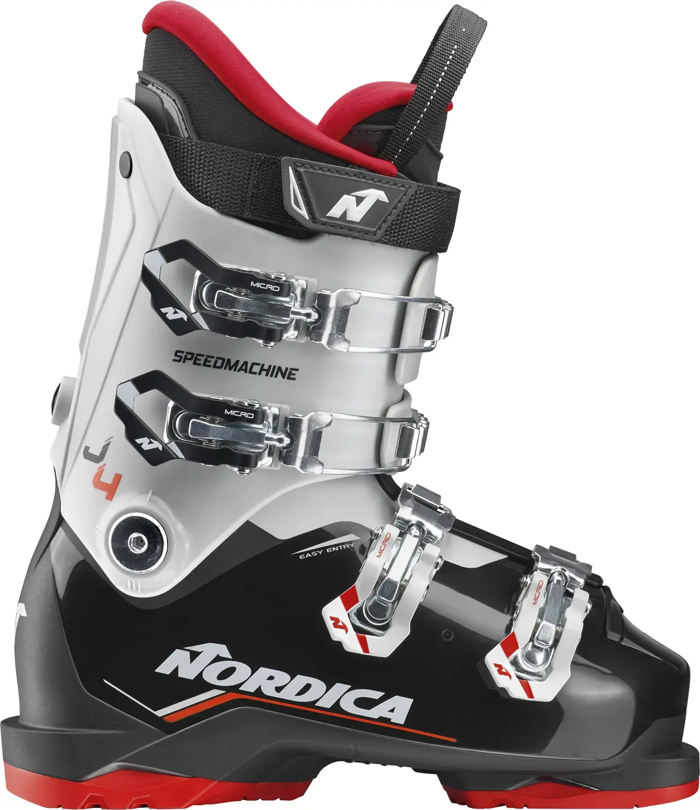 Dětské lyžařské boty Nordica Speedmachine J 4 - black/grey/red 215