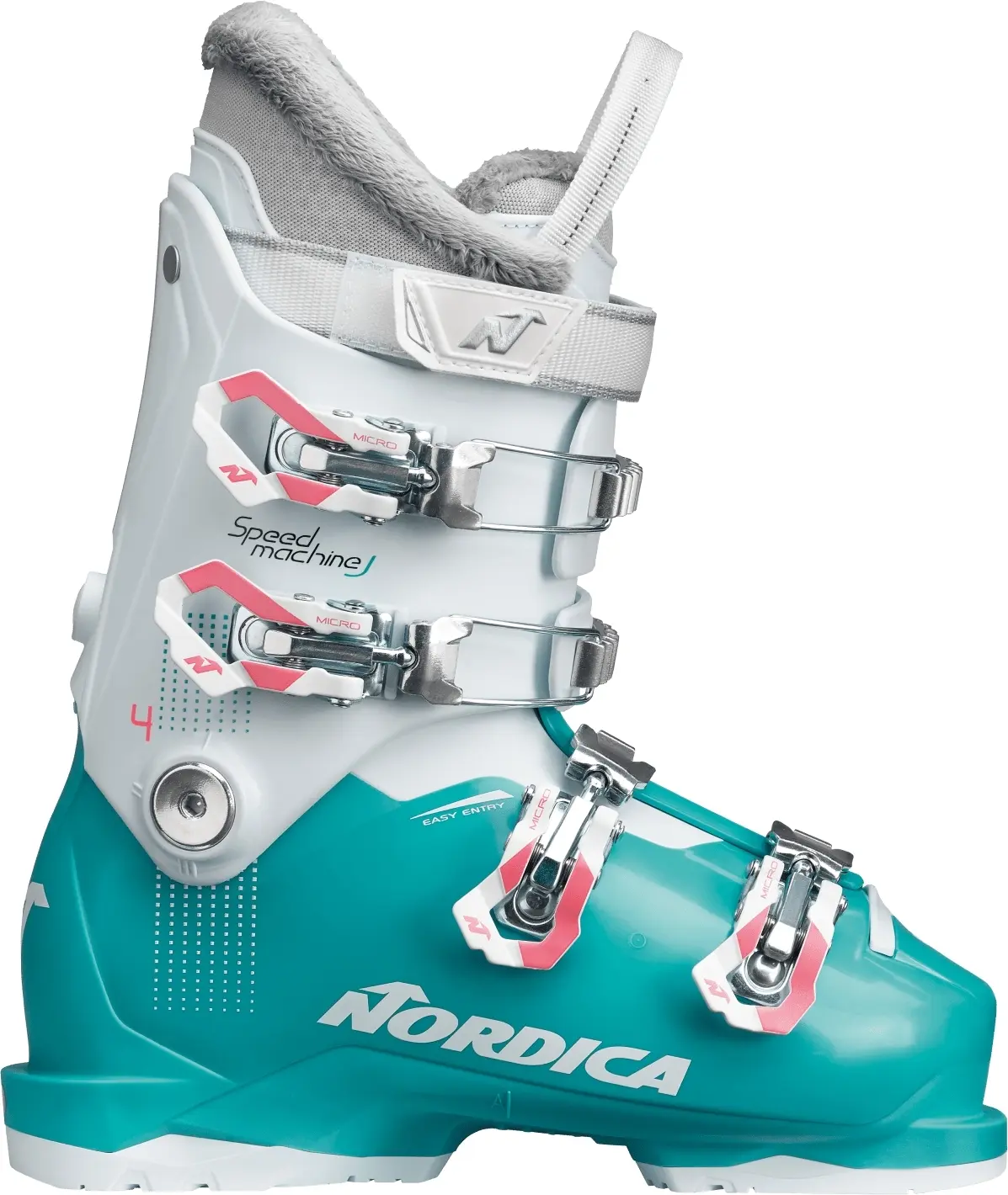 Dětské lyžařské boty Nordica Speedmachine J 4 Girl - light blue/white/pink 255
