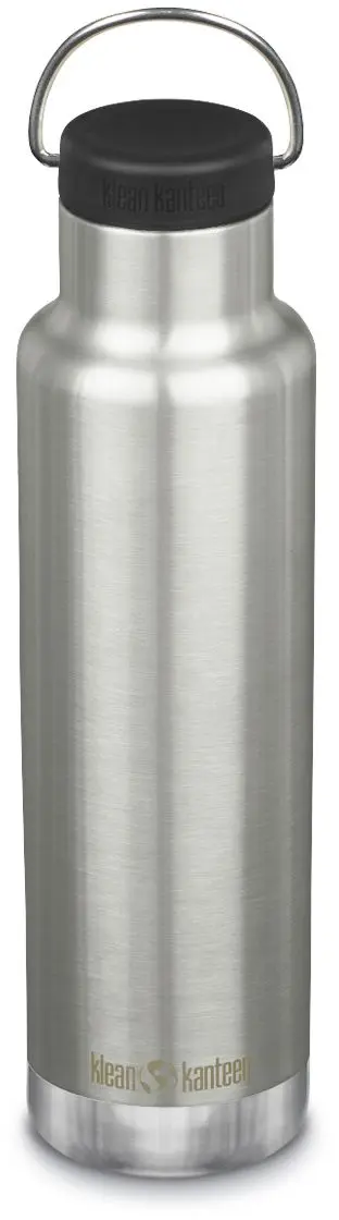 Nerezová termolahev Klean Kanteen Insulated Classic 20oz (w/Loop Cap) - Brushed Stainless 592 ml uni