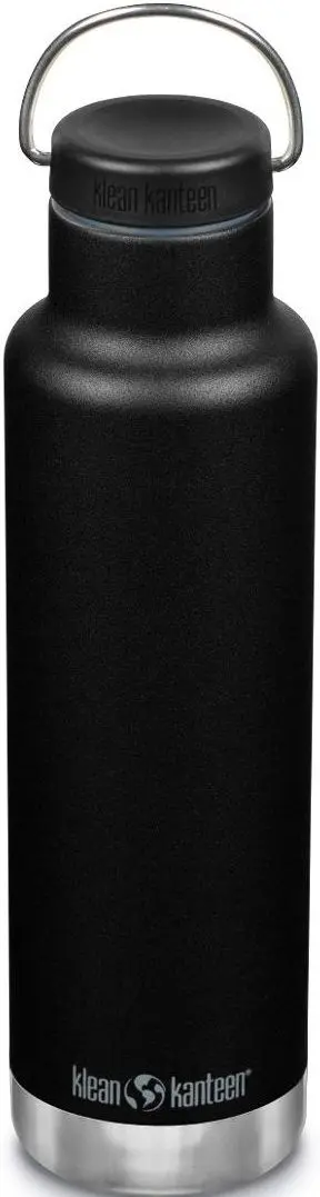 Nerezová termolahev Klean Kanteen Insulated Classic 20oz (w/Loop Cap) - black 592 ml uni
