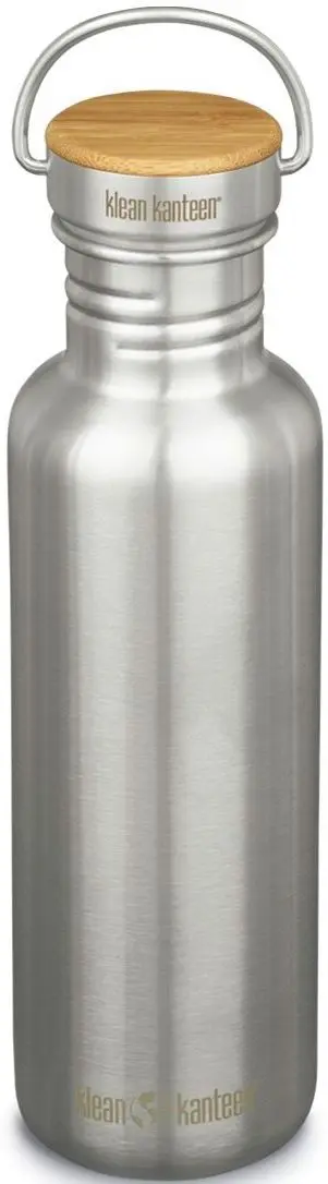 Nerezová lahev Klean Kanteen Reflect 27oz (w/Bamboo Cap) - brushed stainless 800 ml uni
