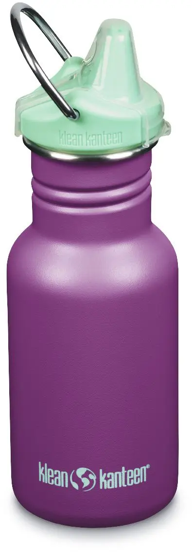 Dětská nerezová lahev Klean Kanteen Kid Classic Narrow 12oz (w/Kid Sippy Cap) - Sparkling Grape 355 ml uni