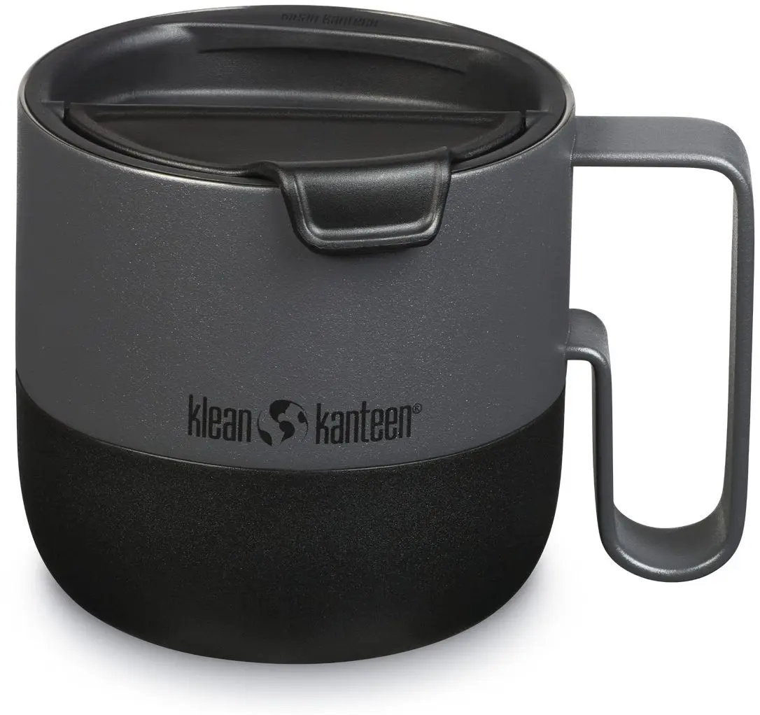 Nerezový hrnek Klean Kanteen Rise 14oz Mug (w/ Flip Lid) - Asphalt 399 ml