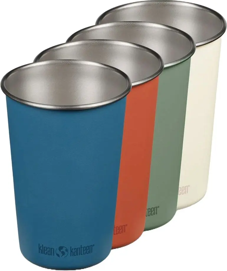 Set nerezových pohárků Klean Kanteen Steel Pint 16oz - 4 Pack 473 ml uni