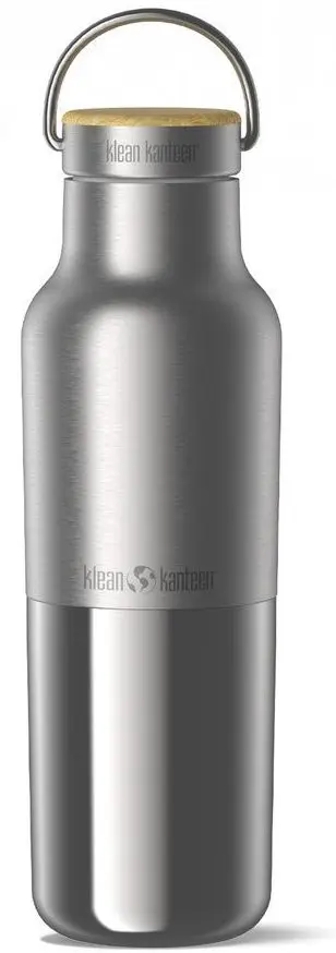 Klean Kanteen Nerezová termoska Rise s bambusovým víčkem 473 ml
