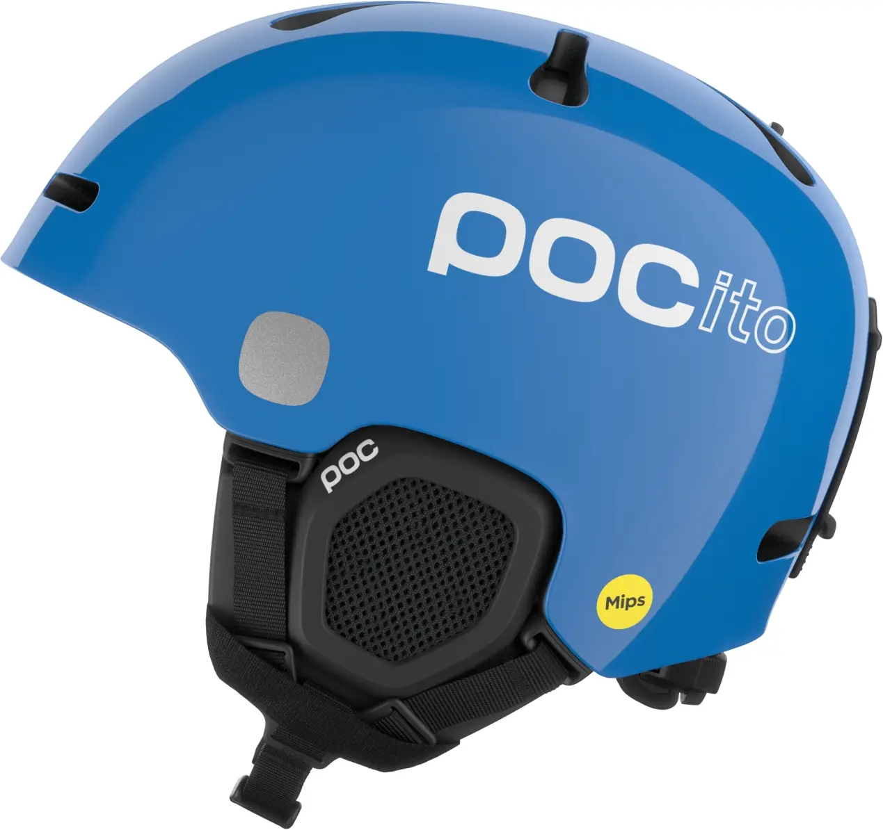 Dětská lyžařská helma POCito Fornix MIPS - Fluorescent Blue 55-58