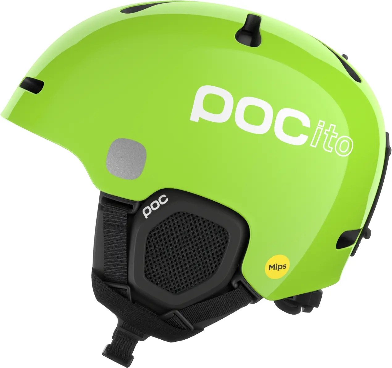 Dětská lyžařská helma POCito Fornix MIPS - Fluorescent Yellow/Green 55-58