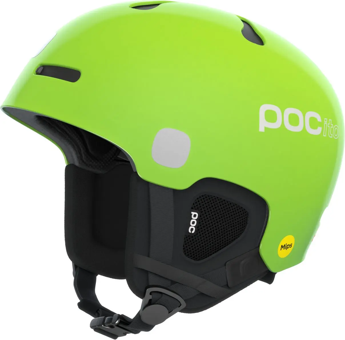 Dětská lyžařská helma POC POCito Auric Cut MIPS - Fluorescent Yellow/Green 51-54