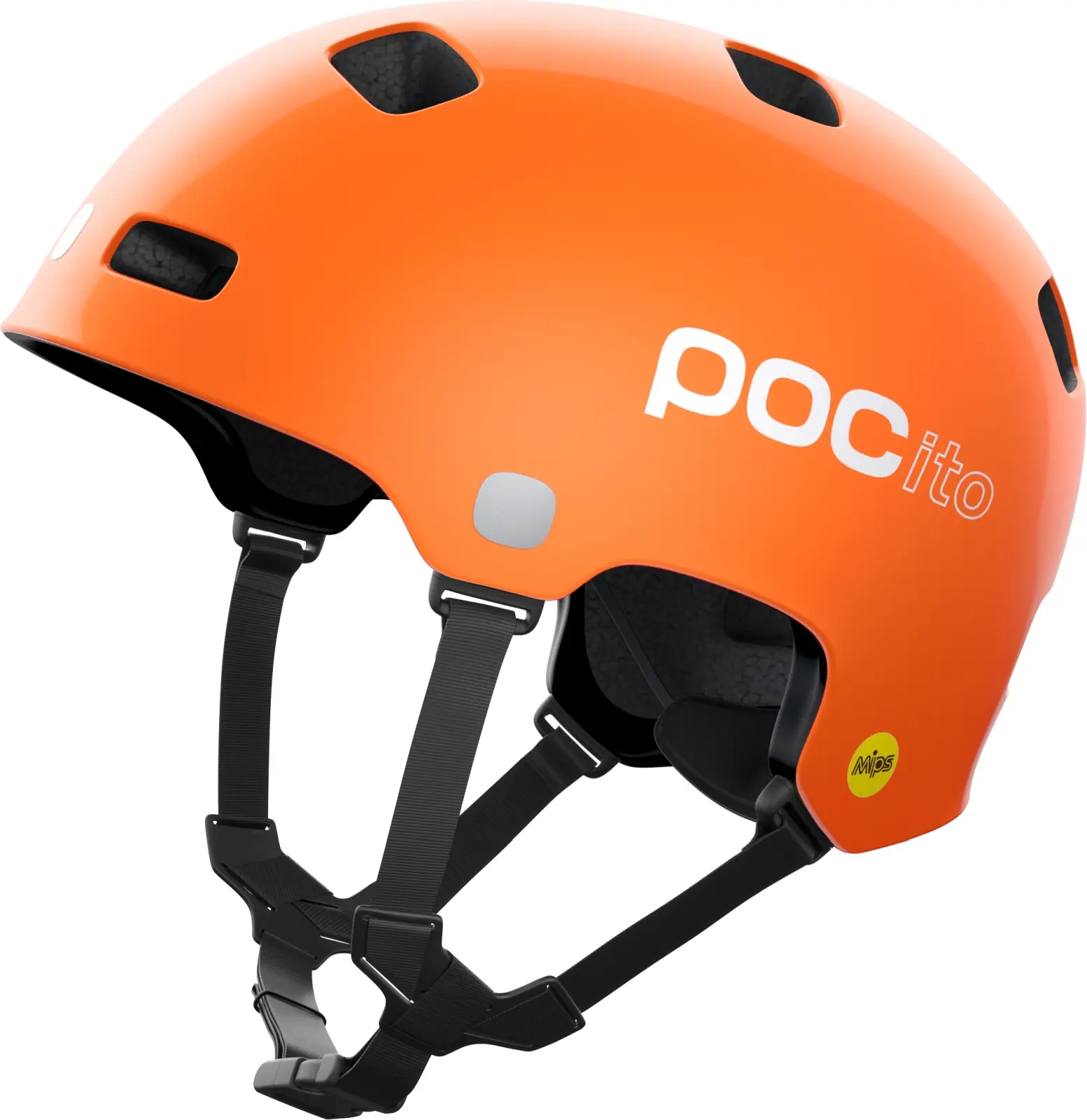 Dětská cyklistická helma POCito Crane MIPS - Fluorescent Orange 55-58