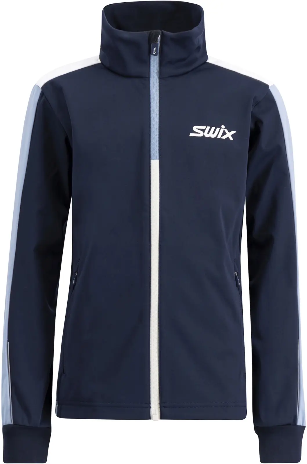 Dětská běžkařská bunda Swix Cross Jacket Jr - Dark Navy/ Dusty Blue 116