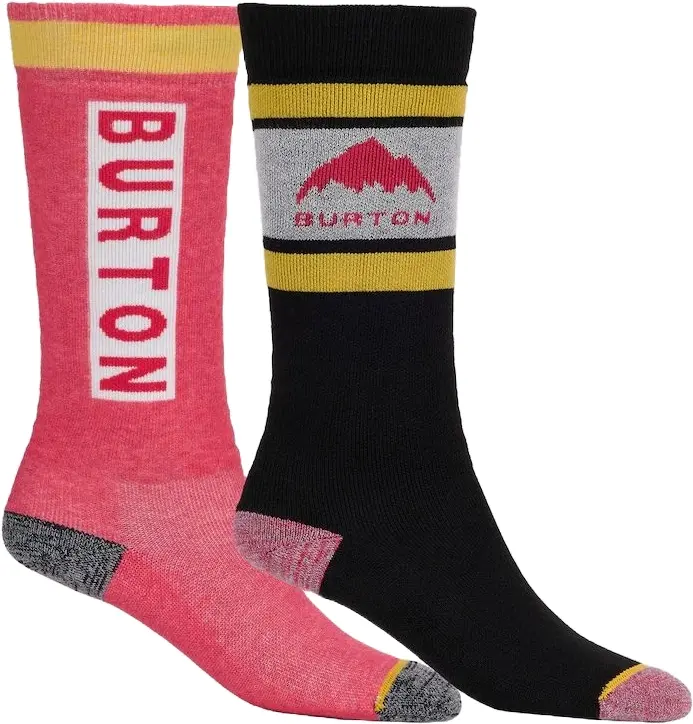 Dětské ponožky Burton Kids Weekend Midweight Socks (2 Pack) - azalea pink 27-29