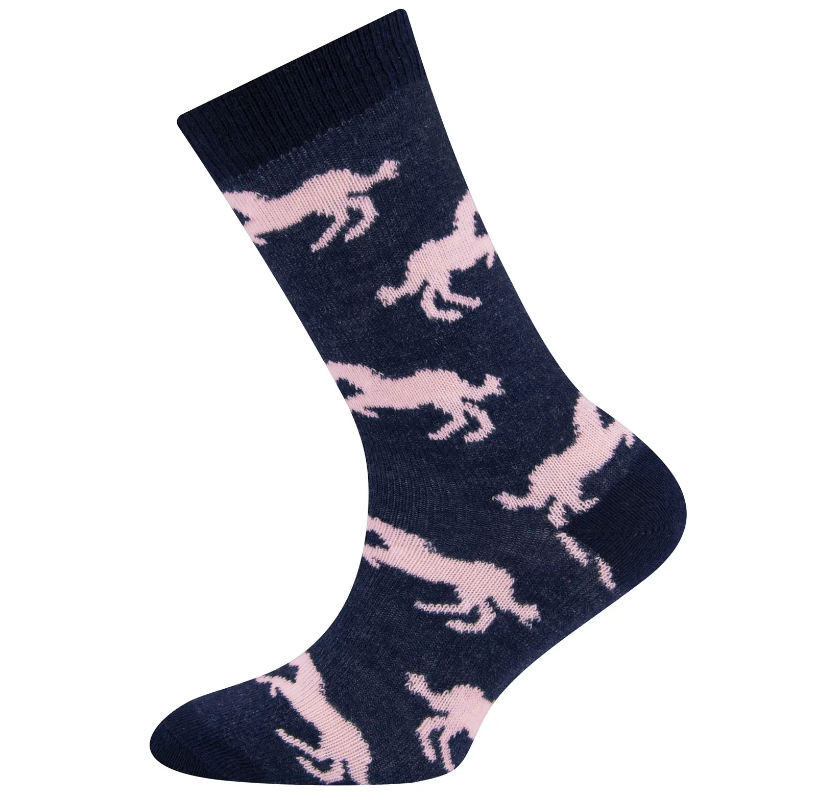 Dětské ponožky Ewers Socken GOTS Pferde - navy 27-30