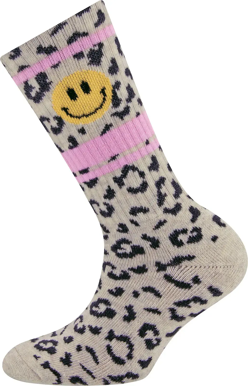 Dětské ponožky Ewers Tennissocken Kinder Leo/Smile - elfenbein mel 27-30