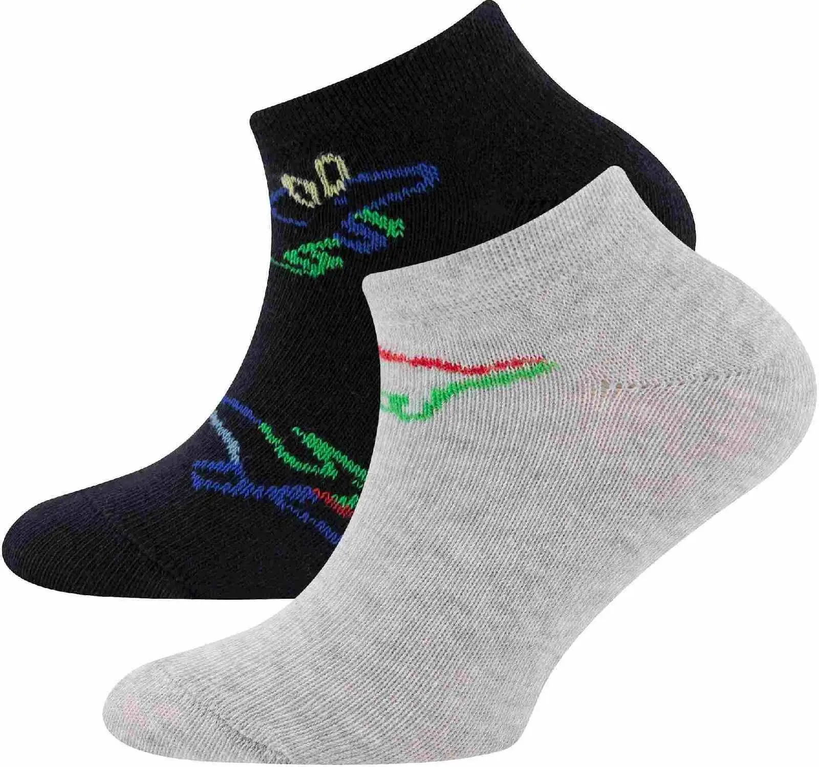 2-balení dětských ponožek Ewers Sneaker 2er Pack Dinos - 0002 35-38