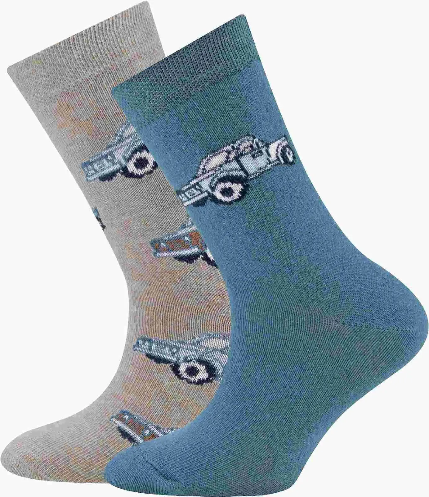 2-balení dětských ponožek Ewers Socken 2er Pack Auto - 0001 27-30