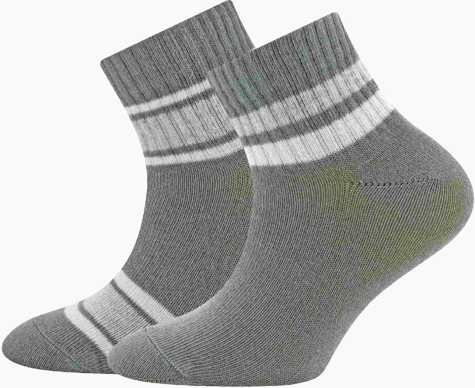 2-balení dětských ponožek Ewers Tennissocken 2er Pack knöchelhoch mit Ringel - 0002 27-30