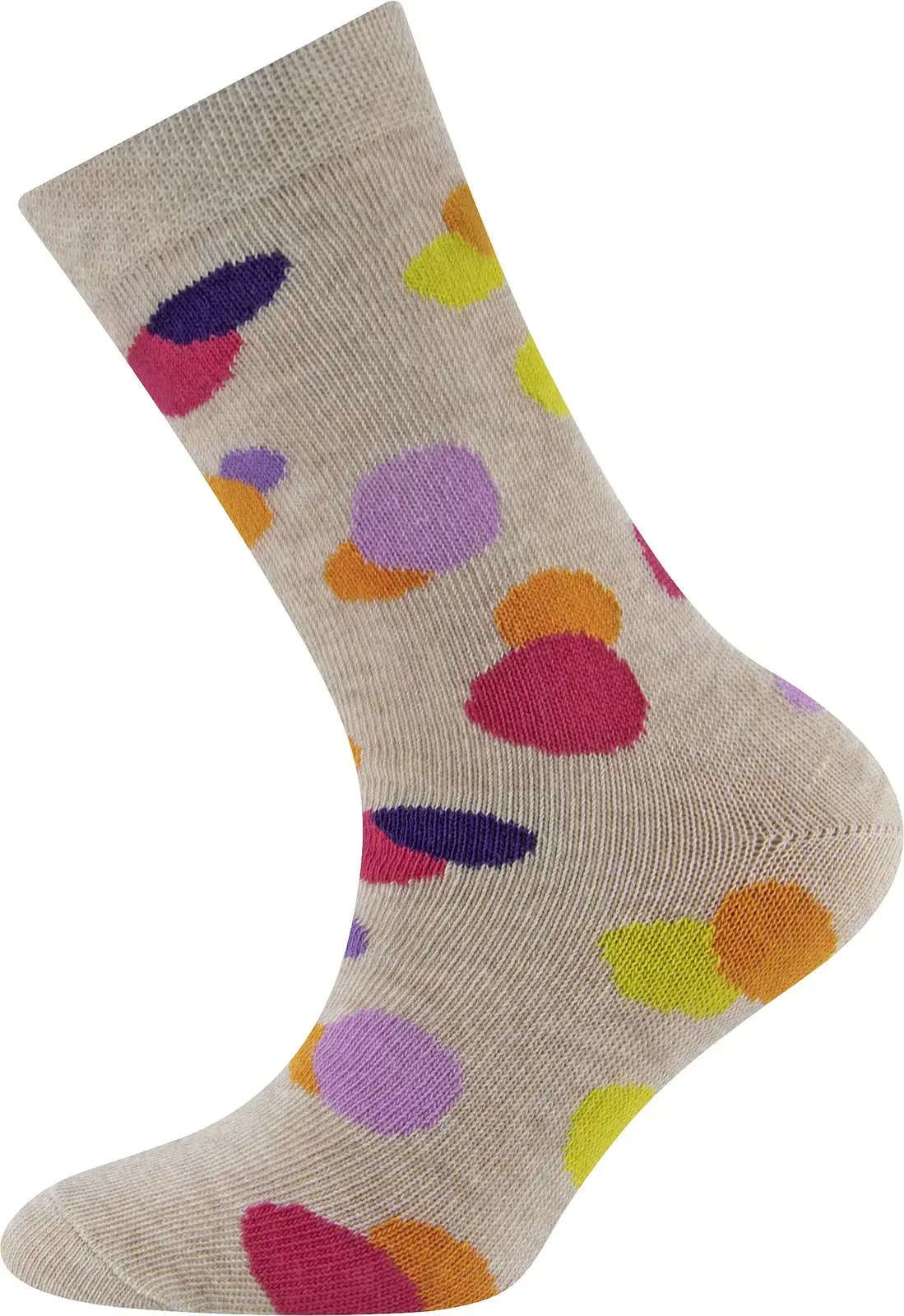 Dětské ponožky Ewers Socken Punkte - beige mel 35-38