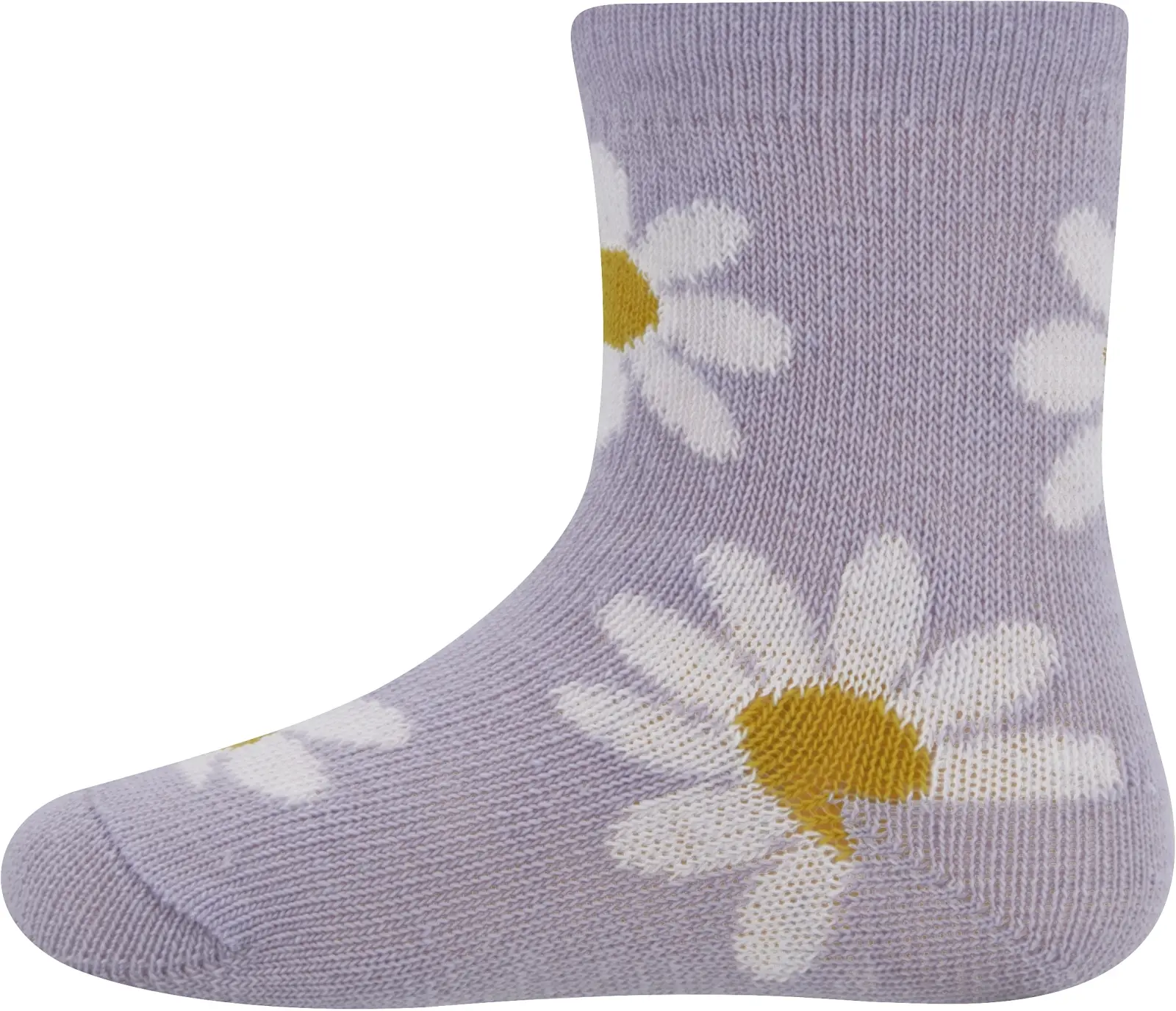Dětské ponožky Ewers Socken GOTS Blumen - h flieder 23-26