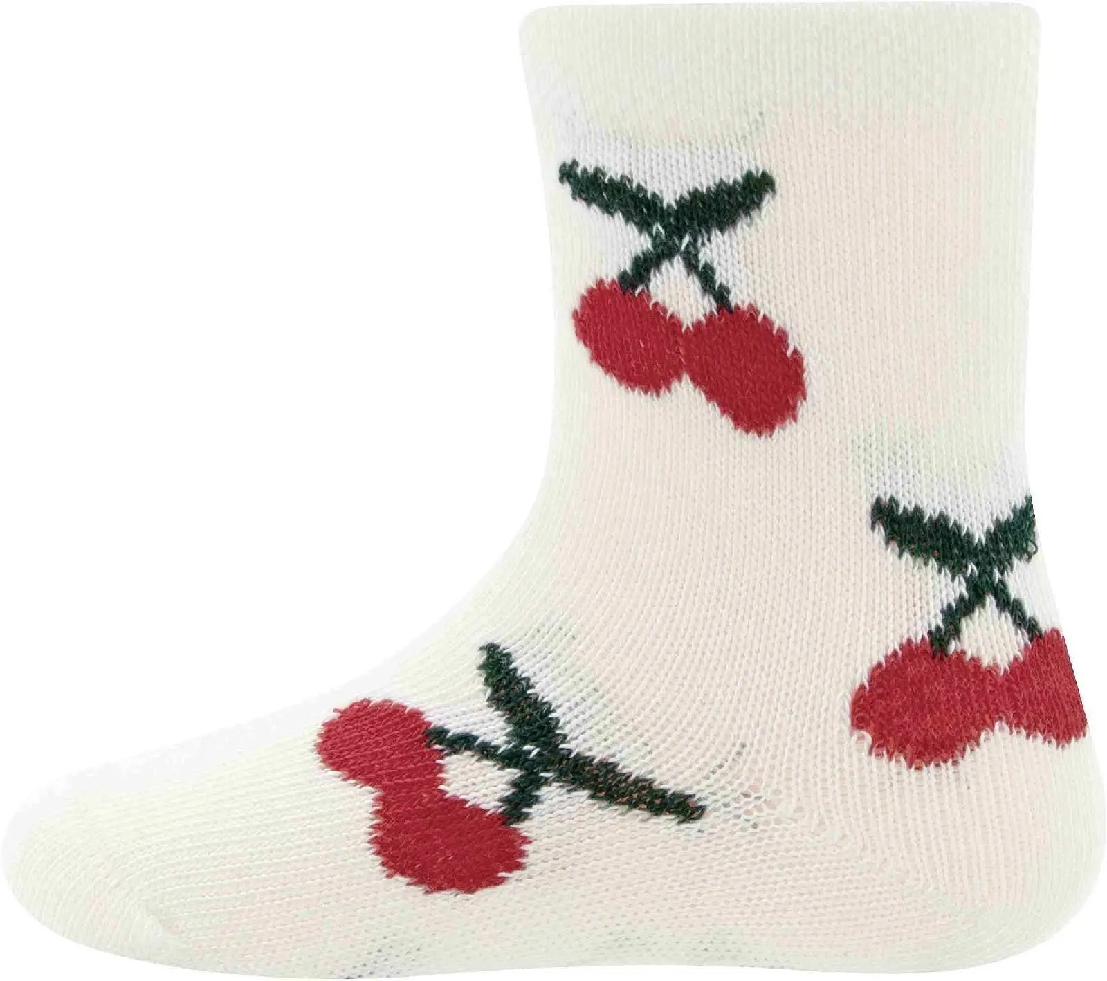 Dětské ponožky Ewers Socken GOTS Kirschen - latte 31-34