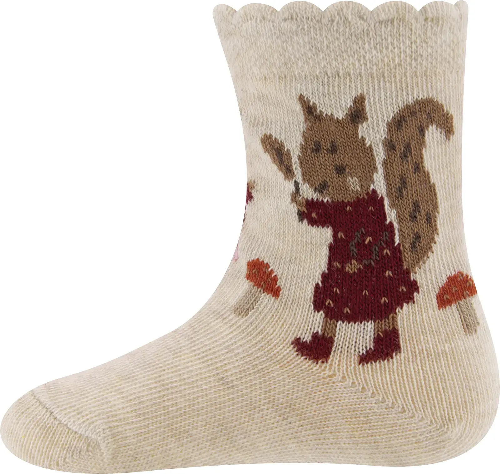 Dětské ponožky Ewers Socken Waldtiere - latte 27-30
