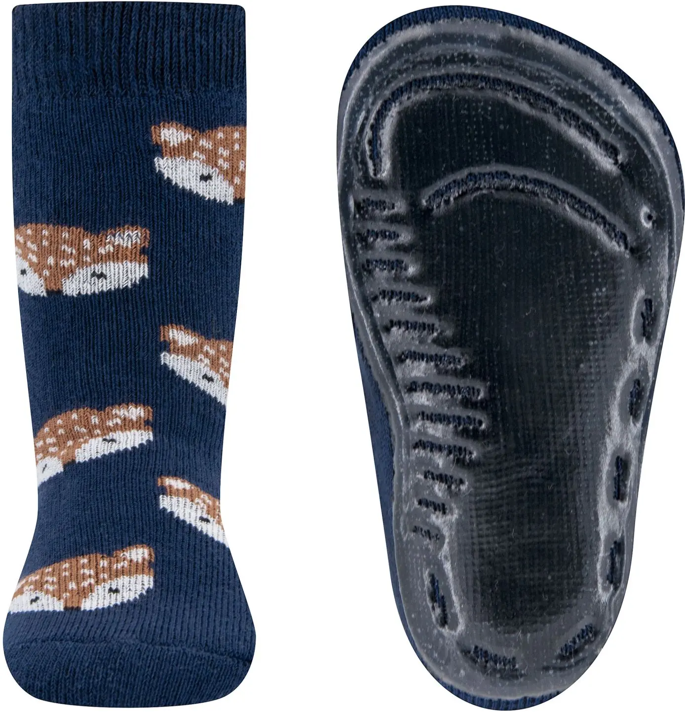 Dětské protiskluzové ponožky Ewers Stoppersocken SoftStep Fuchs - navy 27-28