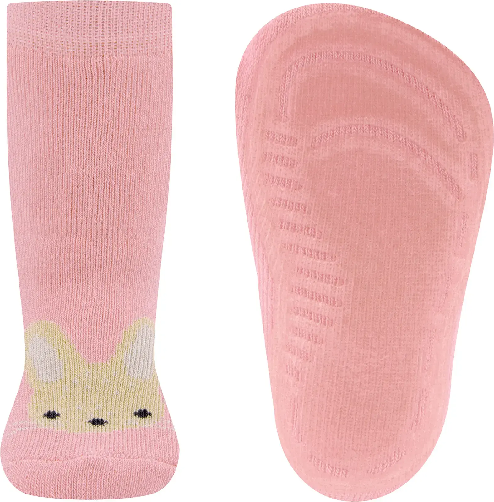 Dětské protiskluzové ponožky Ewers Stoppersocken SoftStep Hase - hell wildrose 27-28