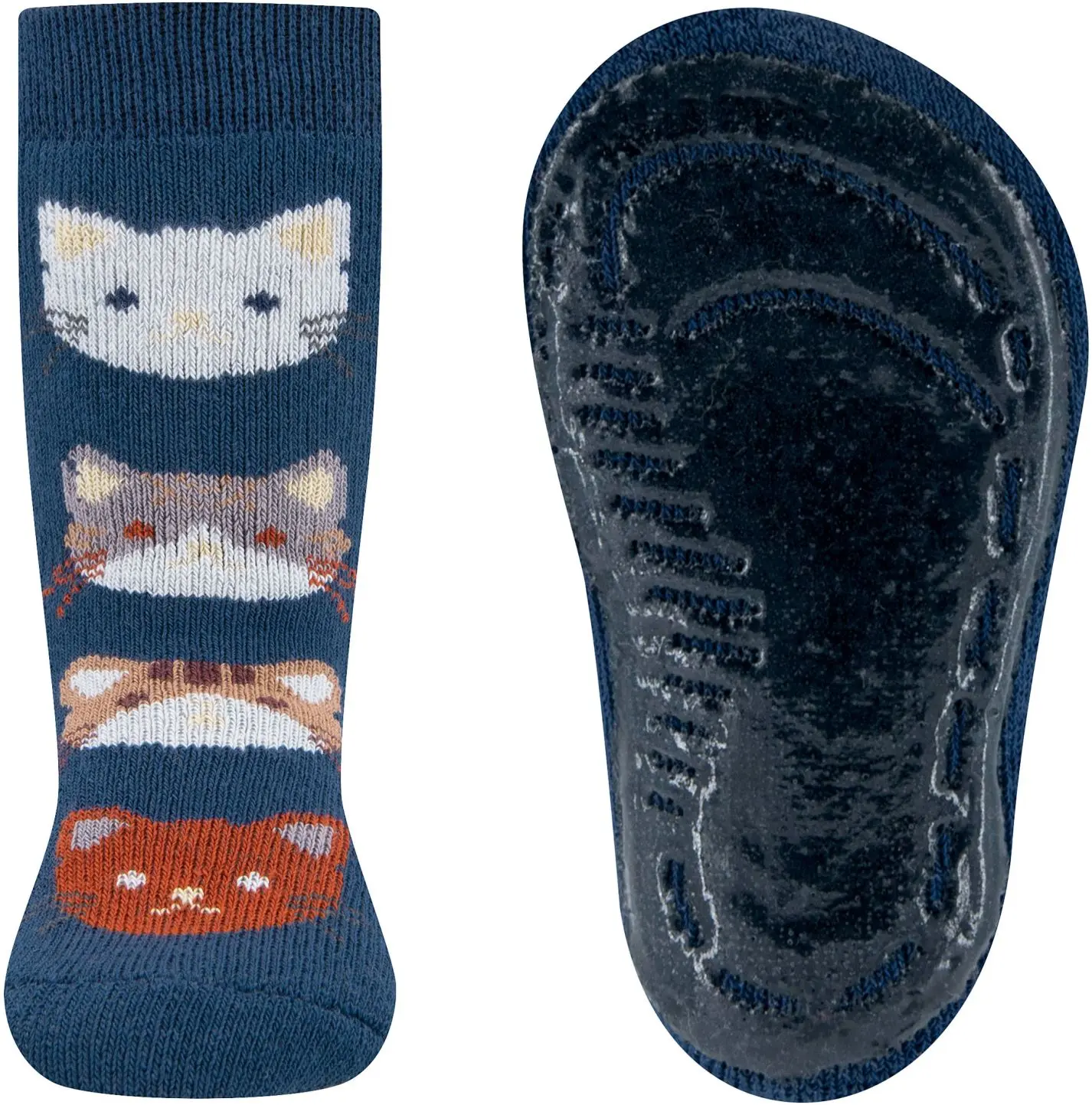 Dětské protiskluzové ponožky Ewers Stoppersocken SoftStep Katzen - tinte 31-34
