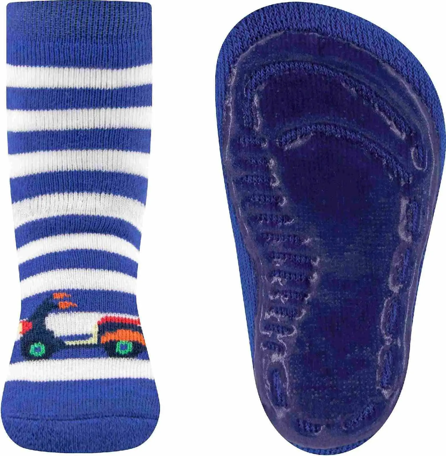 Dětské protiskluzové ponožky Ewers Stoppersocken SoftStep Roller - surf blue 23-24