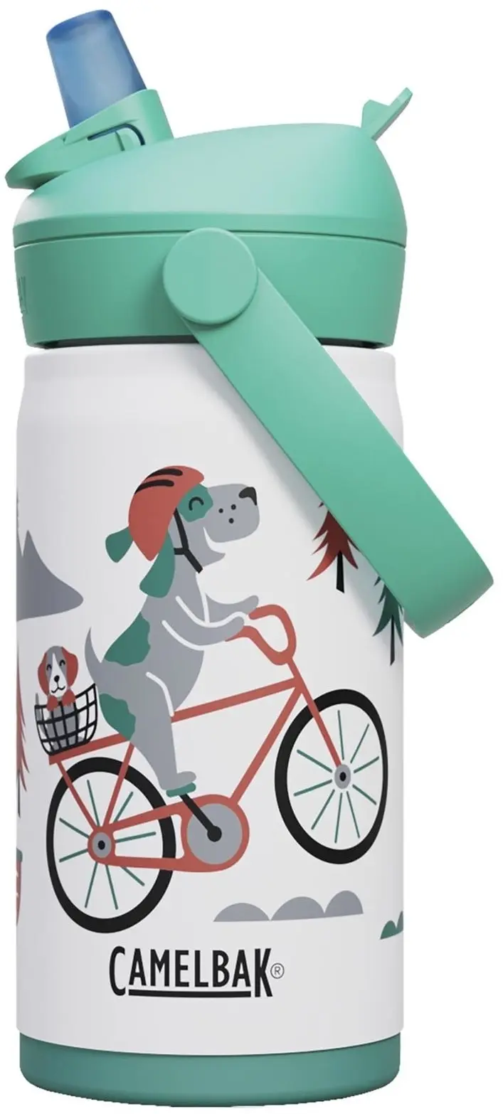 Dětská sportovní láhev Camelbak Thrive Flip Straw Kids VSS 0,35l - Biking Dogs uni